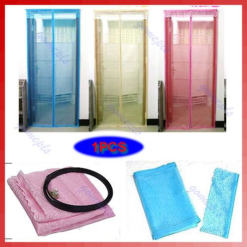 Fly Screen Door Magnetic Stripe Mesh Prevent Mosquito  