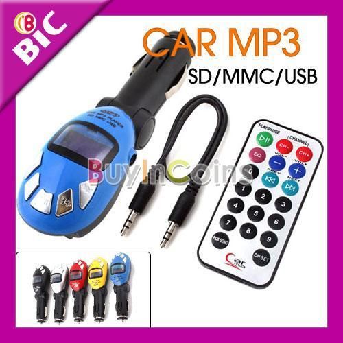 Car Kit  Modulator Player FM Transmitter SD/MMC/USB  