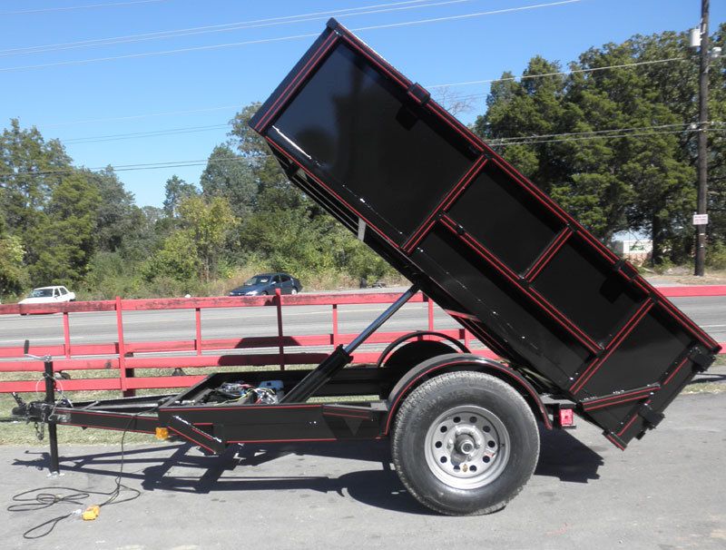 NEW 5 X 8 HYDRAULIC DUMP MULCH UTILITY TRAILER  