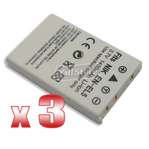 EN EL5 Battery for Nikon ENEL5 Coolpix P80 P90 3700  