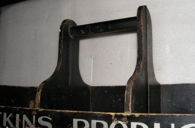 WATKINS PRODUCTS ANTIQUE WOOD DOOR TO DOOR CARRIER TRAY  