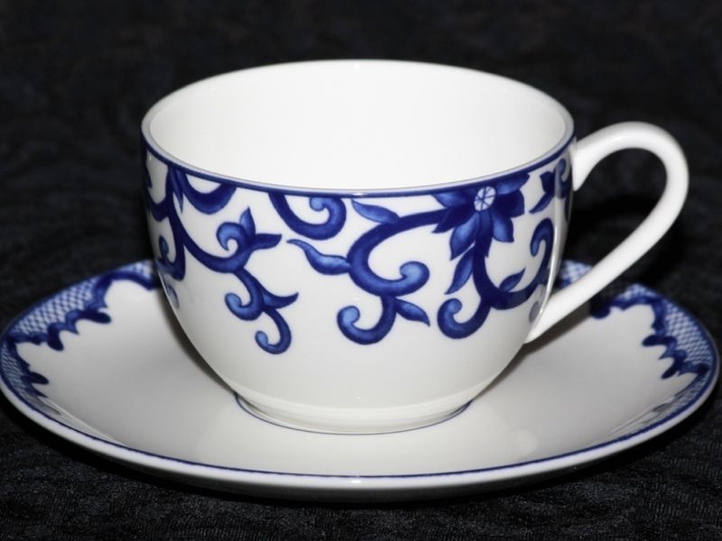 RALPH LAUREN MANDARIN BLUE China Cup & Saucer Set  