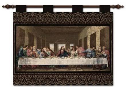 RELIGIOUS LAST SUPPER FINE ART TAPESTRY WALL HANGING  