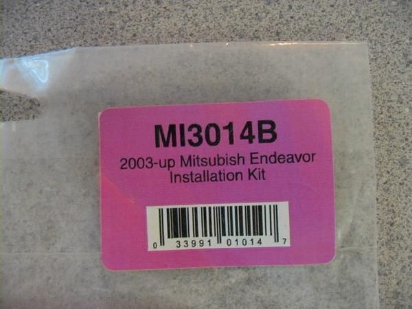 Scosche 03 Up Mitsubishi Endeavor Installation Kit New  