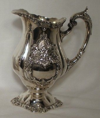 WALLACE Silver CHRISTOPHER WREN 5 Piece Silverplate Tea Set with 31 