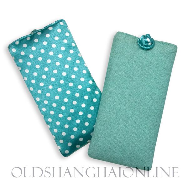 WHOLESALE LOT 4 EYEGLASS POUCH sunglass soft case polka dot (ACS112 FT 