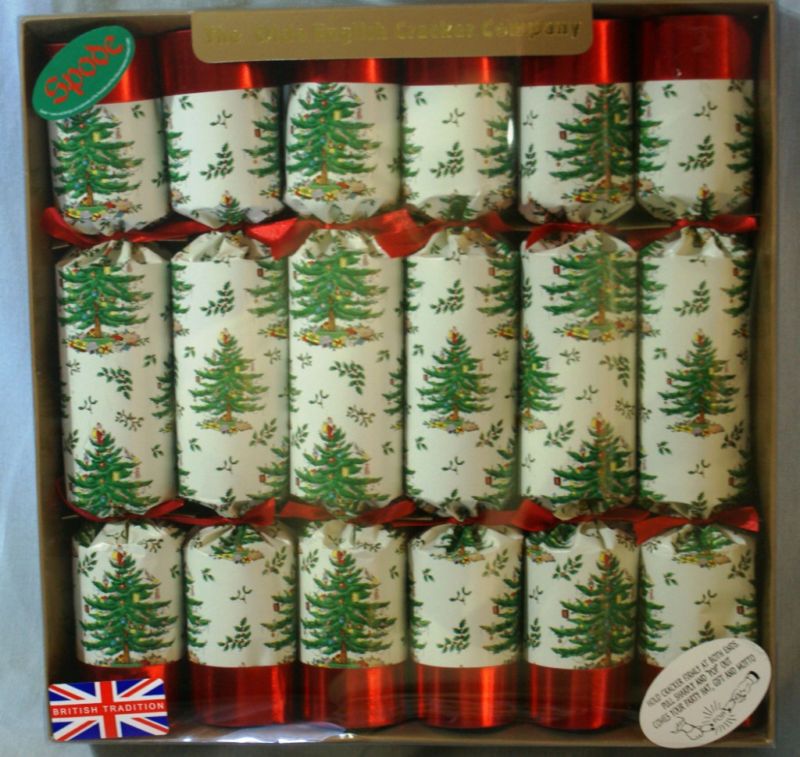 BNIB 6 Spode Olde British Christmas Table Crackers  