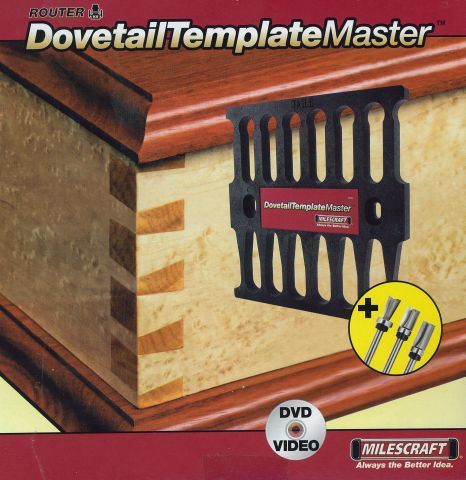 Milescraft 1218 dovetail Box joint template master jig 3 carbide 