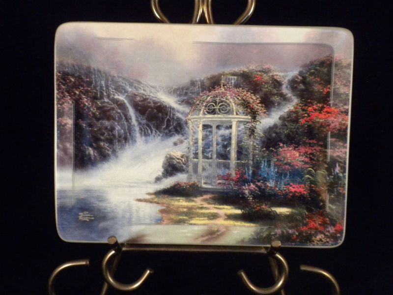 Thomas Kinkade plate Hidden Arbor Natures Retreats  