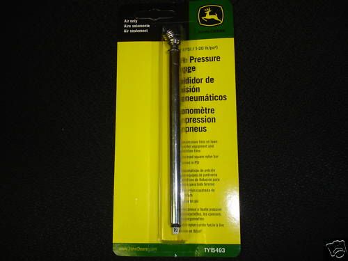 JOHN DEERE TIRE GAUGE FOR LOW PRESSURE 1 20 PSI TY15493  