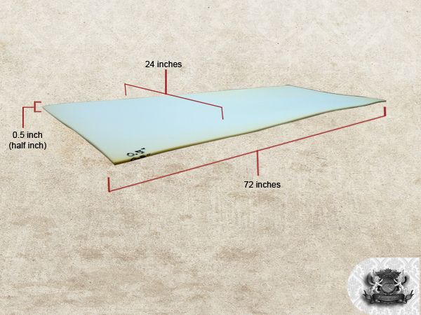 x24x72 Foam Sheet Cushion Replacement Upholstry  