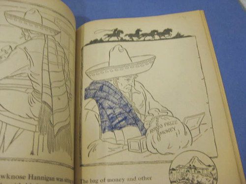 vtg 1944 40s Roy Rogers Western Cowboy Paint / Coloring Book  