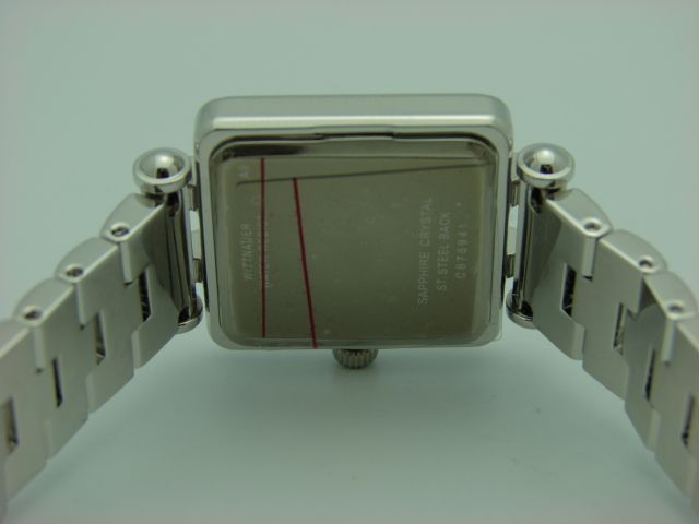 Wittnauer Ladies 10L108 SilverTone Square Crystal Watch  